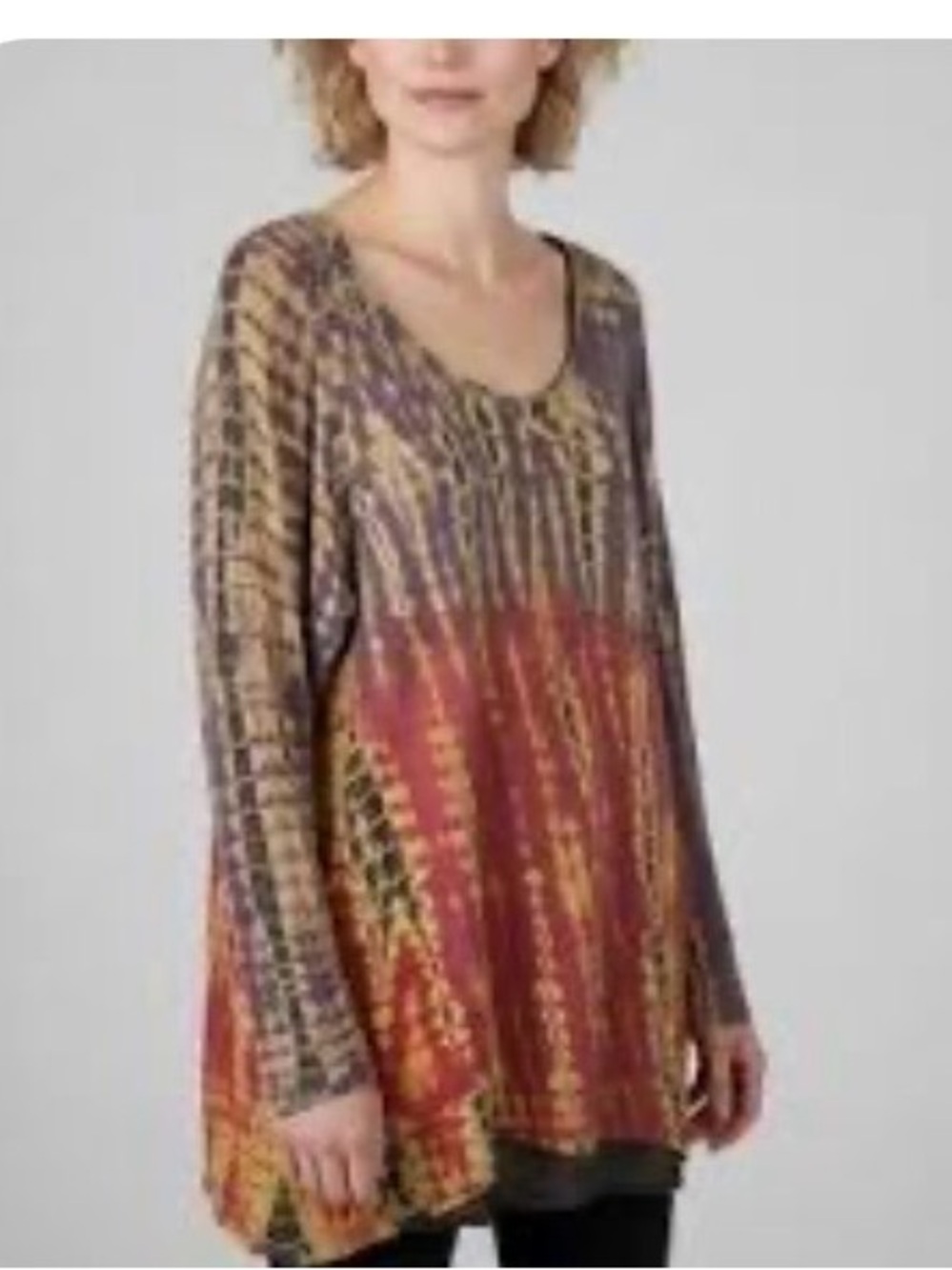 Citron of Santa Monica Tie-Dye Tunic Top Size Medium